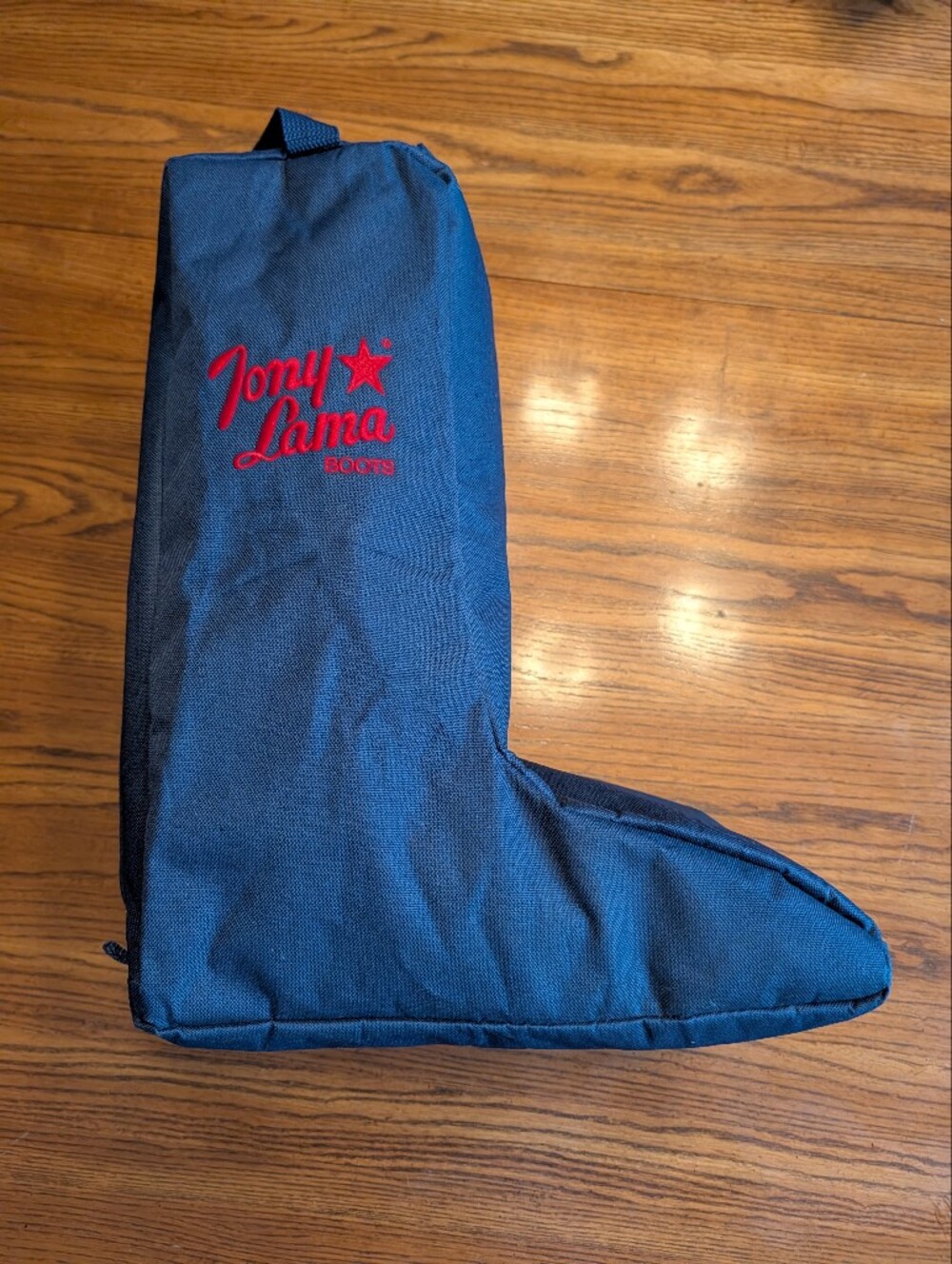 Tony Lama Dark Blue Cowboy Boot Bag Case - Good Condition